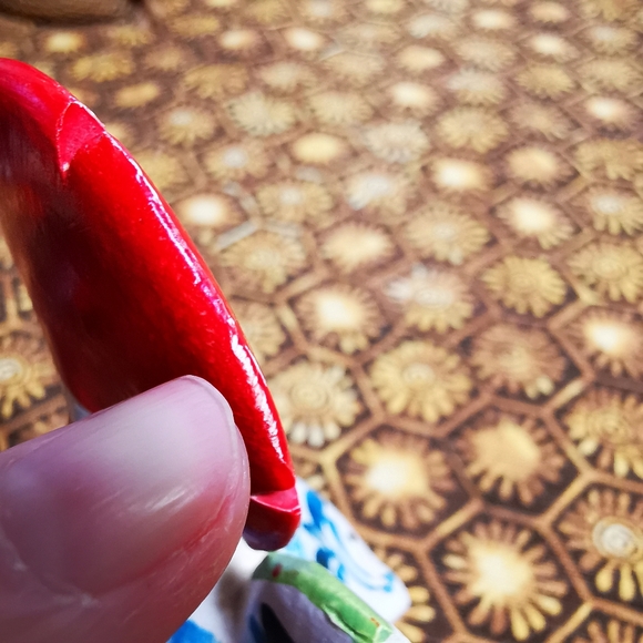 Vintage Portugese Pottery Rooster Figure - Picture 9 of 11